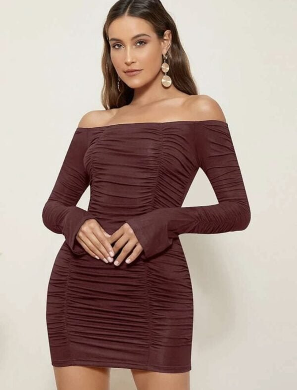 Off Shoulder Ruched  dress - Image 2