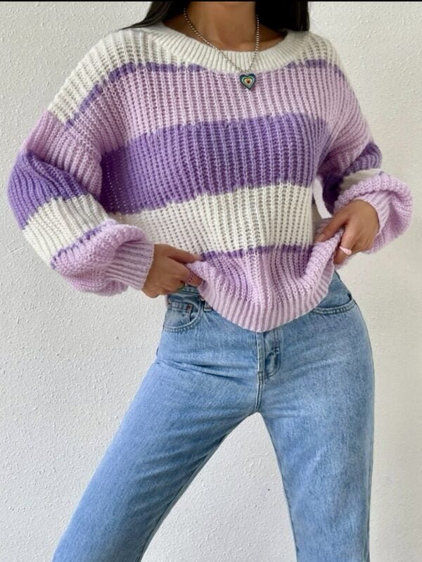 Purple Long Sweater - Image 2