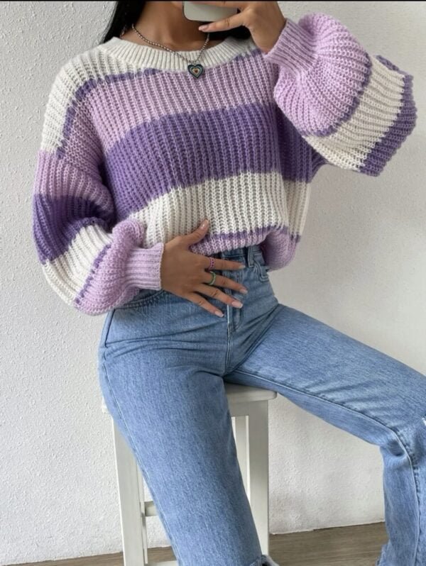 Purple Long Sweater