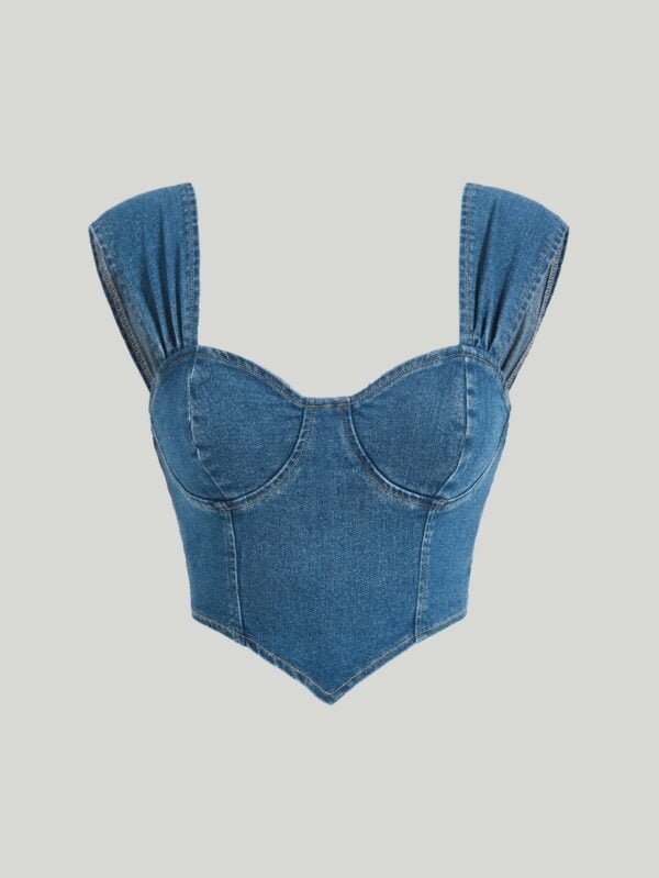 Corset Denim Top - Image 2