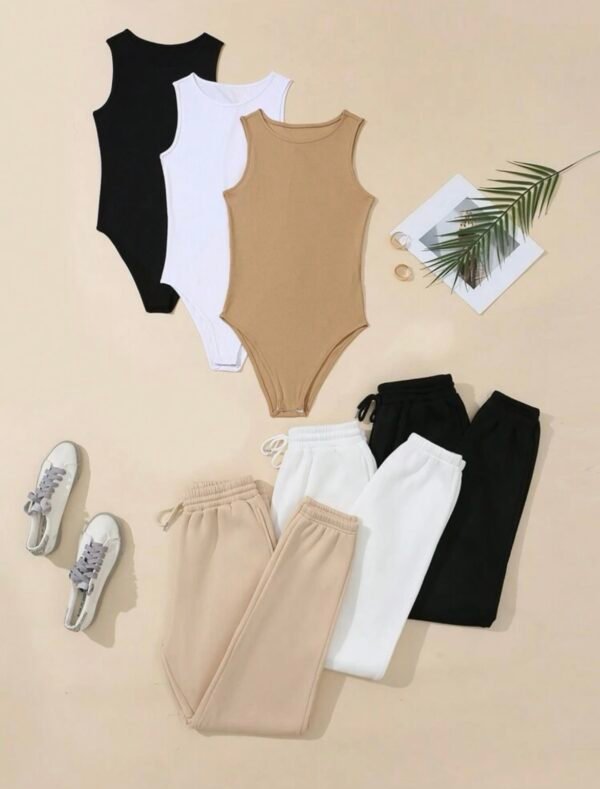 Sue Bodysuit and Sweat Pant Set