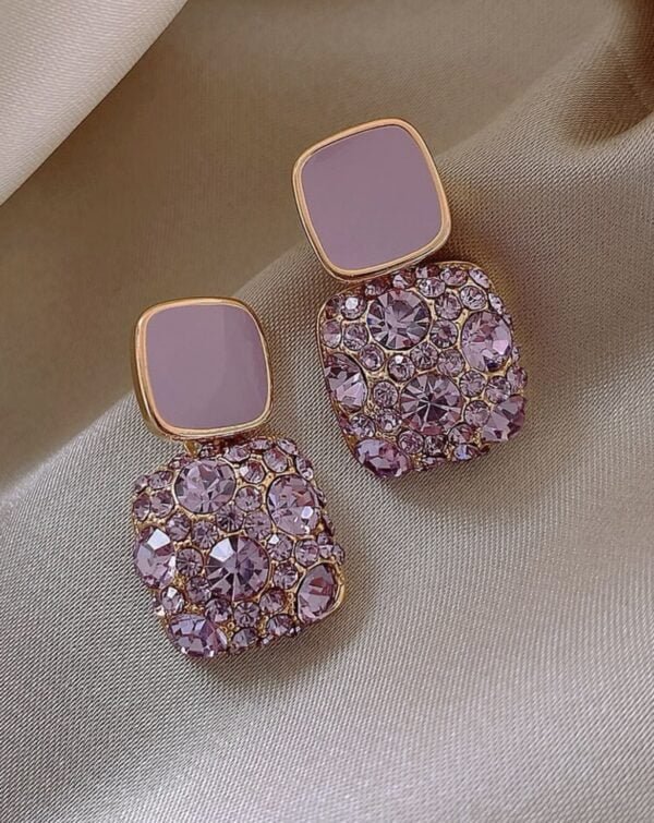 Rhinestone  Style Earrings