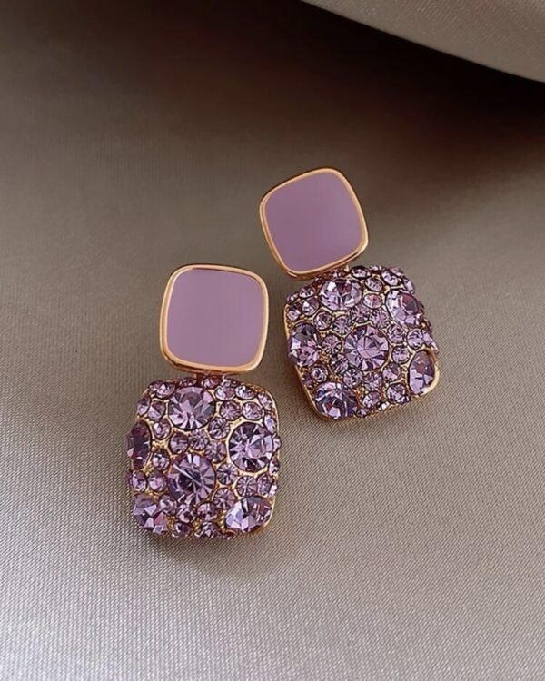 Rhinestone  Style Earrings - Image 2