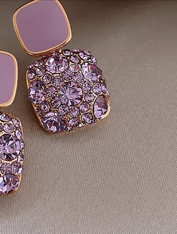 Rhinestone  Style Earrings - Image 3