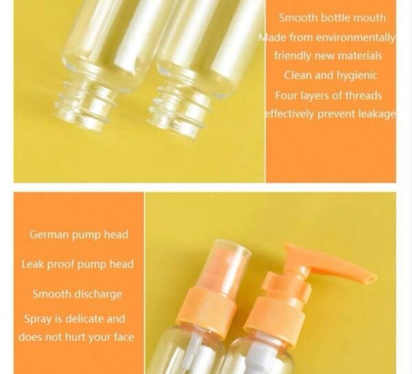 Travel Bottle Set Portable Empty Bottles For Cosmetics, Lotion, Perfume and others - Image 5